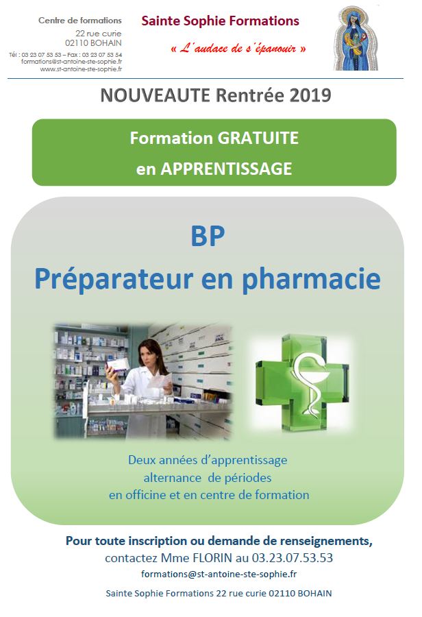 BP Préparateur en Pharmacie