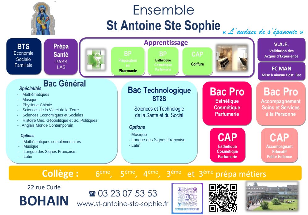 Ensemble scolaire Saint Antoine Sainte Sophie, Bohain en Vermandois